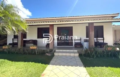 Casa para locação anual em guarajuba, camaçari-ba: 4 quartos, 2 suítes, 180m².