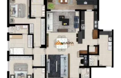 Apartamento à venda, 195 m² por r$ 1.294.711,07 - mirante morro do ipê - ribeirão preto/sp