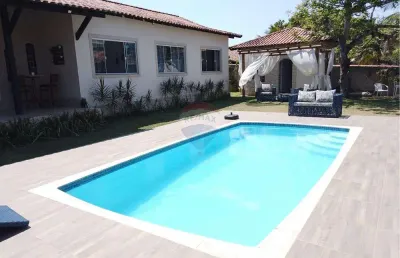 Casa com sete dormitórios e 4 banheiros em itaúna,saquarema.