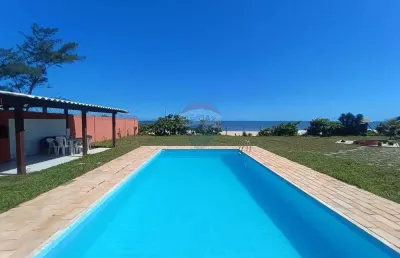 Casa da praia, pé na areia, 3 quartos, 1440m2 de área total em ponta negra