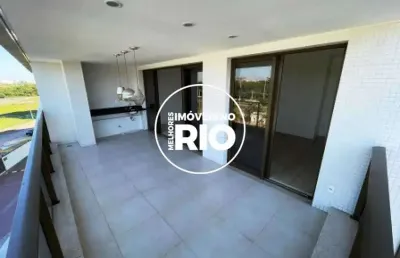 Apartamento com 4 quartos à venda na avenida salvador allende, --, barra da tijuca, rio de janeiro, 160 m2 por r$ 1.460.000