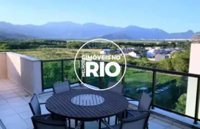 Cobertura com 3 quartos à venda na rua nilton santos, --, recreio dos bandeirantes, rio de janeiro, 166 m2 por r$ 1.150.000