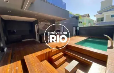 Casa em condomínio fechado com 5 quartos à venda na estrada vereador alceu de carvalho, --, recreio dos bandeirantes, rio de janeiro, 500 m2 por r$ 4.790.000