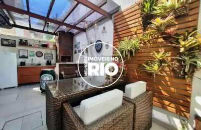 Casa em condomínio fechado com 3 quartos à venda na rua ituverava, --, jacarepaguá, rio de janeiro, 140 m2 por r$ 1.195.000