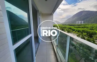Apartamento com 2 quartos à venda na avenida salvador allende, --, barra da tijuca, rio de janeiro, 80 m2 por r$ 650.000
