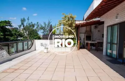 Cobertura com 4 quartos à venda na rua gustavo corção, --, recreio dos bandeirantes, rio de janeiro, 285 m2 por r$ 1.470.000