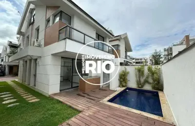 Casa em condomínio fechado com 3 quartos à venda na rua marcos paulo, --, recreio dos bandeirantes, rio de janeiro, 194 m2 por r$ 1.450.000