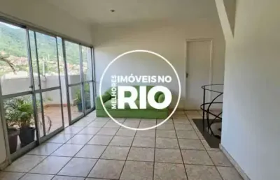 Cobertura com 3 quartos à venda na rua barão do bom retiro, --, grajaú, rio de janeiro, 110 m2 por r$ 745.000