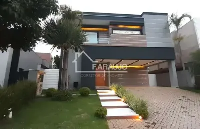 Casa de luxo no alphaville nova esplanada 1: 4 suítes, piscina, varanda gourmet e muito mais!
