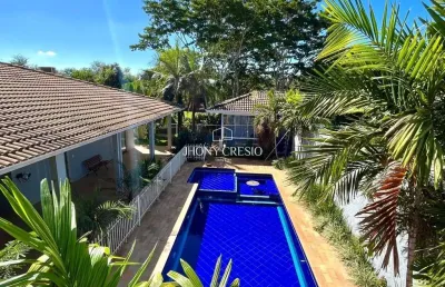 Condomínio oásis do paranapanema - casa com 6 suítes à venda, 471 m² por r$ 1.580.000 - condomínio oásis do paranapanema - santo inacio/pr
