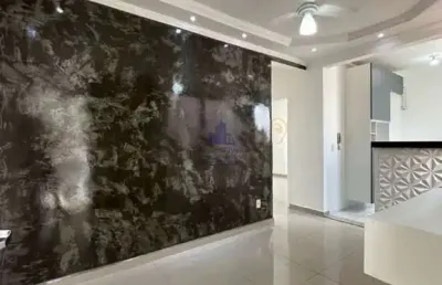 Apartamento à venda em taubaté-sp, residencial sítio santo antônio: 2 quartos, 1 sala, 1 banheiro, 1 vaga de garagem, 49m².