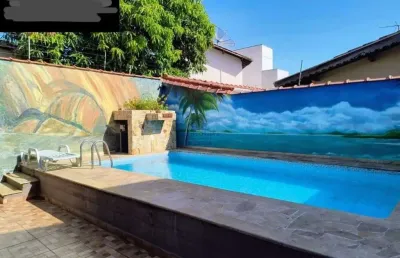 Casa à venda em tremembé-sp: 5 quartos, 1 suíte, 2 salas, 3 banheiros, 4 vagas de garagem, 200m² no loteamento parque das fontes.