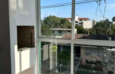 Residencial algarve apartamento semi mobiliado novo com 2 dormitórios com garagem no centro - ap1580