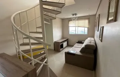 Apartamento duplex com 2 dormitórios à venda, 86 m²  - vila rio de janeiro - guarulhos/sp