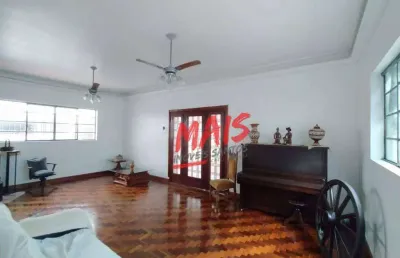 Sobrado com 3 dormitórios à venda, terreno 520m² e construção 307m² - boqueirão - santos/sp