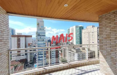 Apartamento com 3 dormitórios para alugar, 106 m² - boqueirão - santos/sp