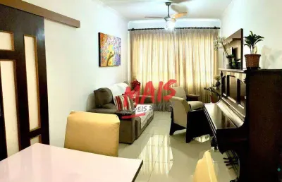 Apartamento com 2 dormitórios à venda, 127 m² por r$ 580.000,00 - embaré - santos/sp