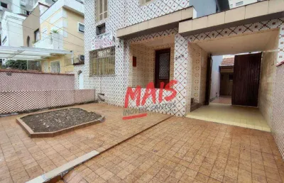 Sobrado com 3 dormitórios à venda, 160 m² - marapé - santos/sp