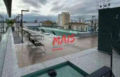 Apartamento com 2 dormitórios à venda, 83 m² - aparecida - santos/sp