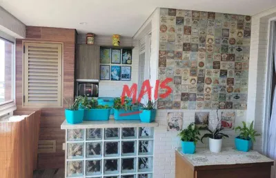 Ponta da praia; seminovo, planejado, varanda gourmet, 2 garagens!