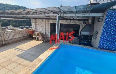 Cobertura com 4 dormitórios à venda por r$ 1.275.000,00 - vila belmiro - santos/sp