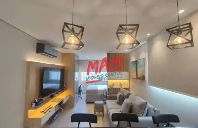 Apartamento com 1 quarto, 40 m² - venda  ou aluguel  - gonzaga - santos/sp