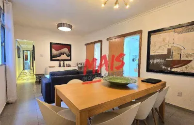Apartamento com 3 dormitórios à venda, 110 m² - boqueirão - santos/sp