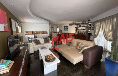 Sobreposta alta, ampla: 158m2 de área útil,, 2 garagens! em santos, sp