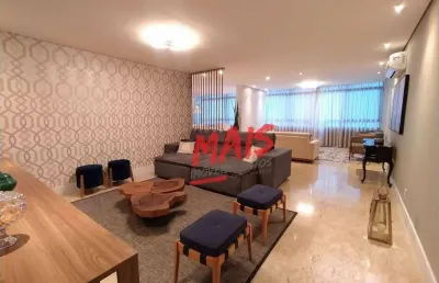 Apartamento com 4 dormitórios à venda, 233 m² - boqueirão - santos/sp