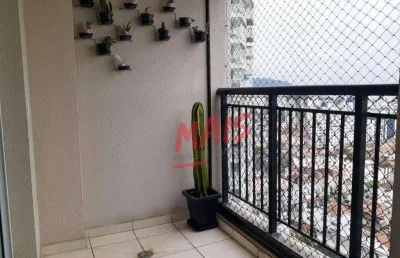 Apartamento com 2 dormitórios à venda, 63 m² por r$ 670.000,00 - marapé - santos/sp