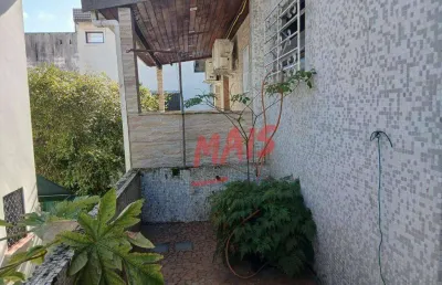 Sobrado com 2 dormitórios à venda, 160 m² - aparecida - santos/sp