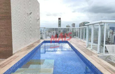 Apartamento 3 dormitórios com suíte para vender ou alugar, 93 m² - boqueirão - santos/sp