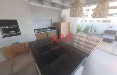Apartamento garden com 2 dormitórios, 183 m² - estuário - santos/sp