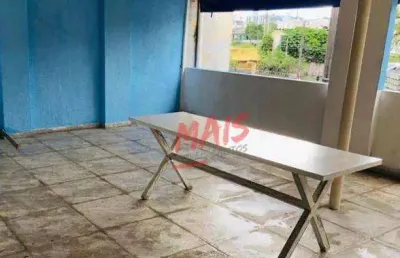 Sobrado com 2 dormitórios à venda, 90 m²  - estuário - santos/sp