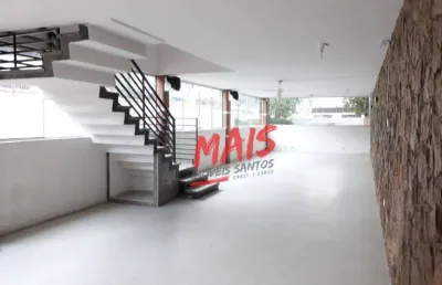Sobrado comercial ou residencial com piscina, 630 m² - encruzilhada - santos/sp
