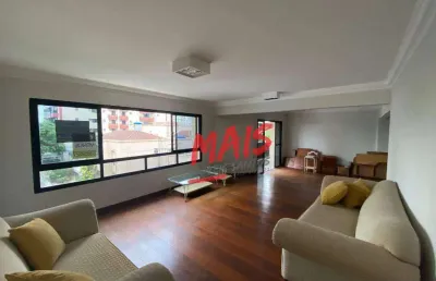 Apartamento com 4 dormitórios, 238 m² - boqueirão - santos/sp
