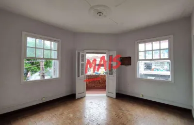 Casa sobreposta alta para comercio, 100 m² - gonzaga - santos/sp