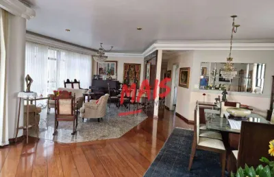 Apartamento com 4 dormitórios à venda, 298 m²  - boqueirão - santos/sp