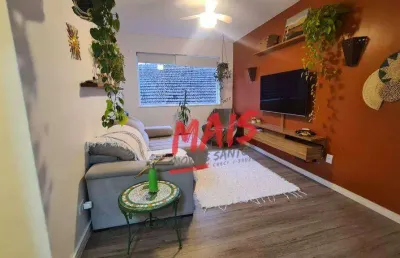 Apartamento com 2 dormitórios à venda, 80 m² por r$ 450.000,00 - ponta da praia - santos/sp