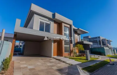 Casa em condomínio fechado com 3 quartos à venda na rua dos pinheiros, 141, igara, canoas por r$ 1.890.000