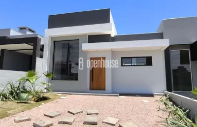 Casa nova de condomínio 3 dormitórios centro de viamão
