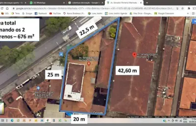 Terreno em santos canal 1 próximo a portuguesa santista oportunidade