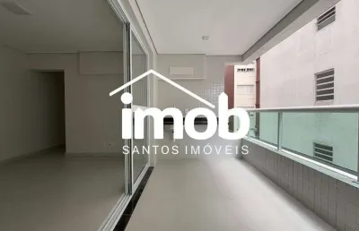 Apartamento novo com 2 dormitórios, 2 suíte, 1 vaga demarcada, no quarteirão da praia do embaré em santos/sp