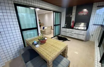 Apartamento - 3 suítes com churrasqueira na varanda - gonzaga - santos/sp