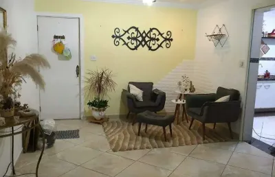 Apartamento 2 dormitórios sacada+wc+1 vaga 89,77 m² boqueirão praia grande