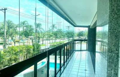 Apartamento 4 suites com sacada frente pro mar bairro aparecida 2 vagas