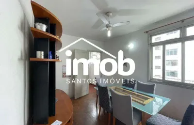 Apartamento com 2 dormitórios à venda, 90 m² por r$ 420.000 - gonzaga - santos/sp