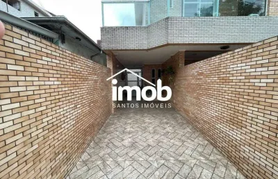 Sobreposta baixa na vila valença em são vicente, 3 dormitórios (1 suíte), 1 vaga, 116 m2
