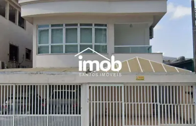 Casa sobreposta baixa com 3 suítes na ponta da praia em santos/sp