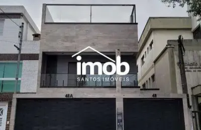 Venda sopreposta - alta duplex- 3 suites- boqueirão - santos